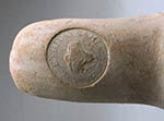 Ancient Greek transport amphora stamp Rhodos